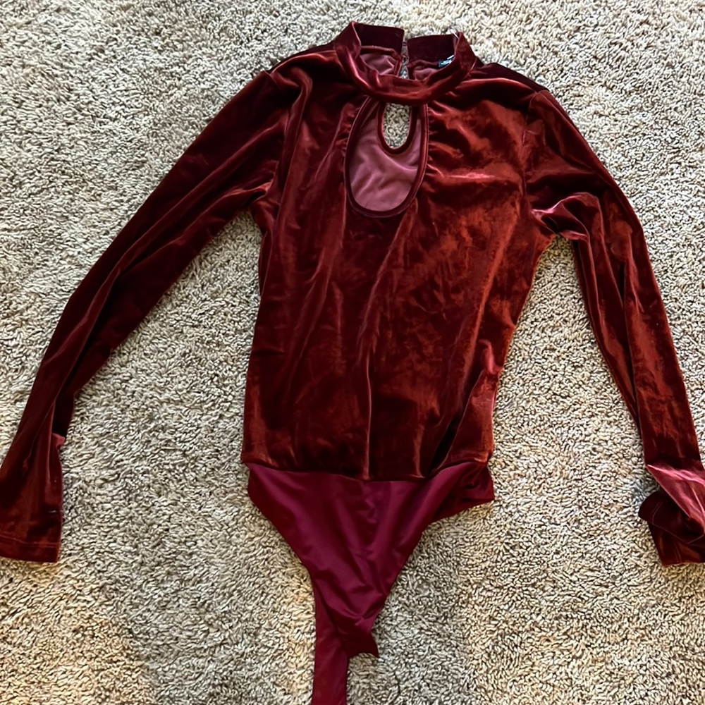 Velvet bodysuit